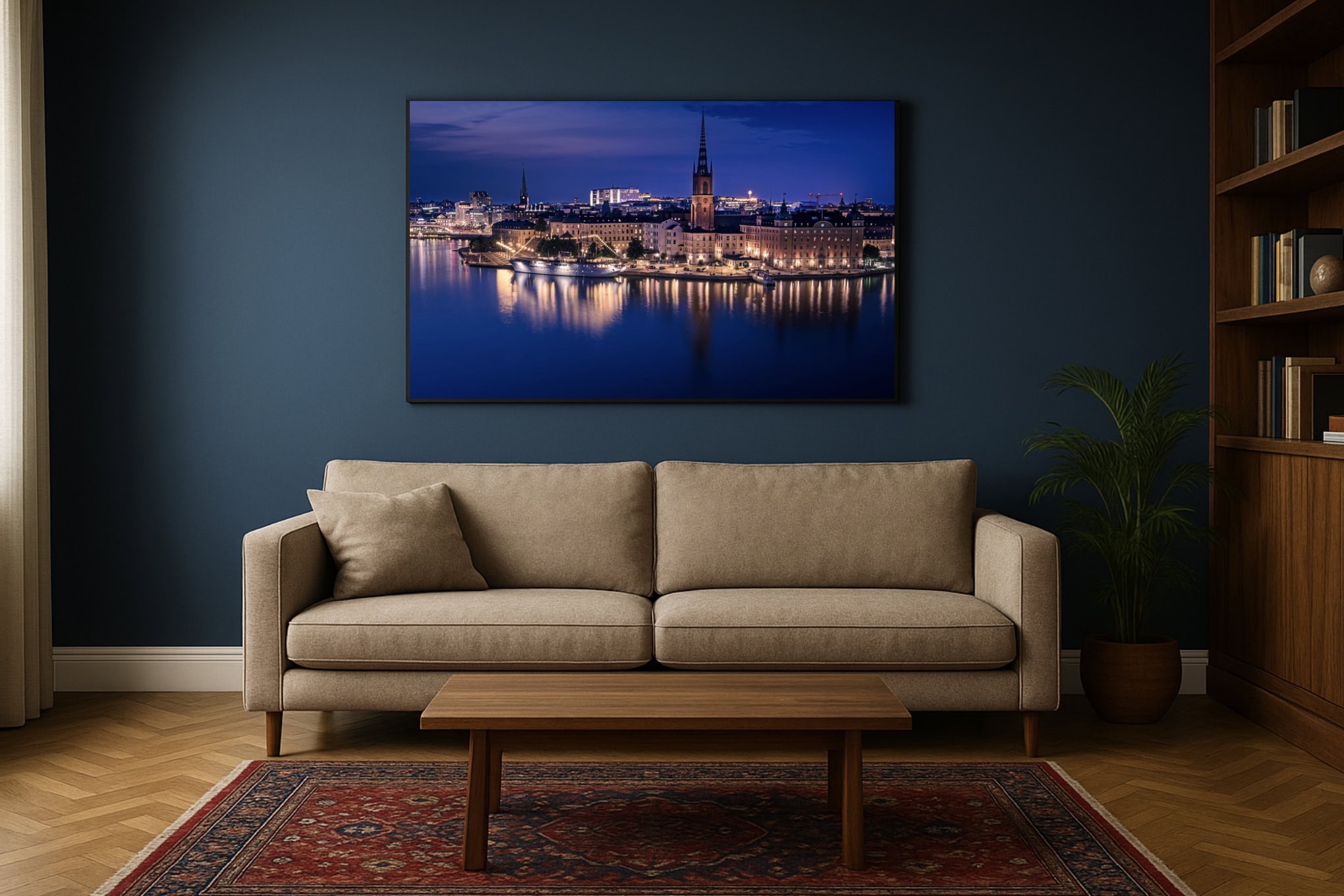 Wandbild Größenbeispiel Wohnzimmer